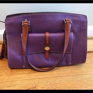 Gorgeous large Downey and Bourke bag in purple